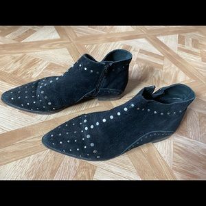 Free People studded leather ankle boots